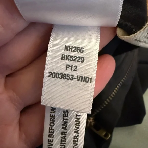 NWT MADEWELL Harlow Wide Leg Pleated Pants Black Cotton Linen Comfy Baggy 12 P - Picture 6 of 6